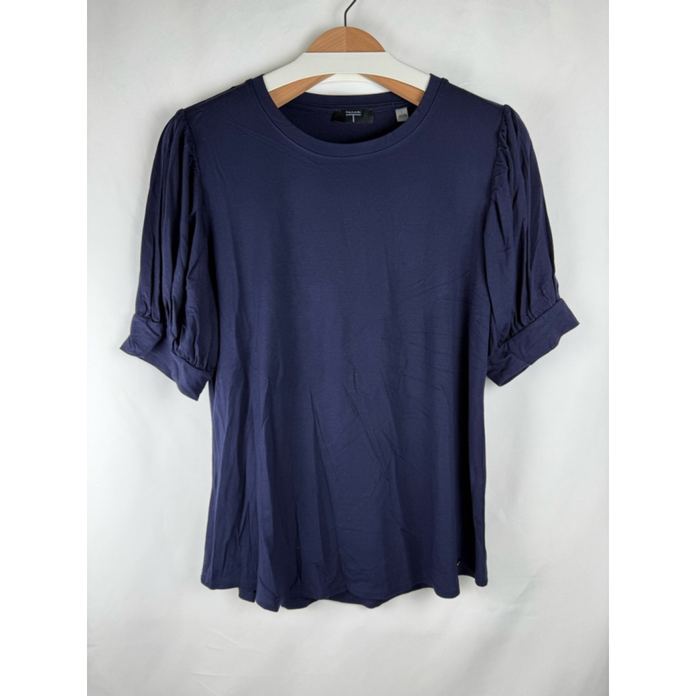 Women's Tahari Navy Blue Viscose Blend T-Shirt Size L